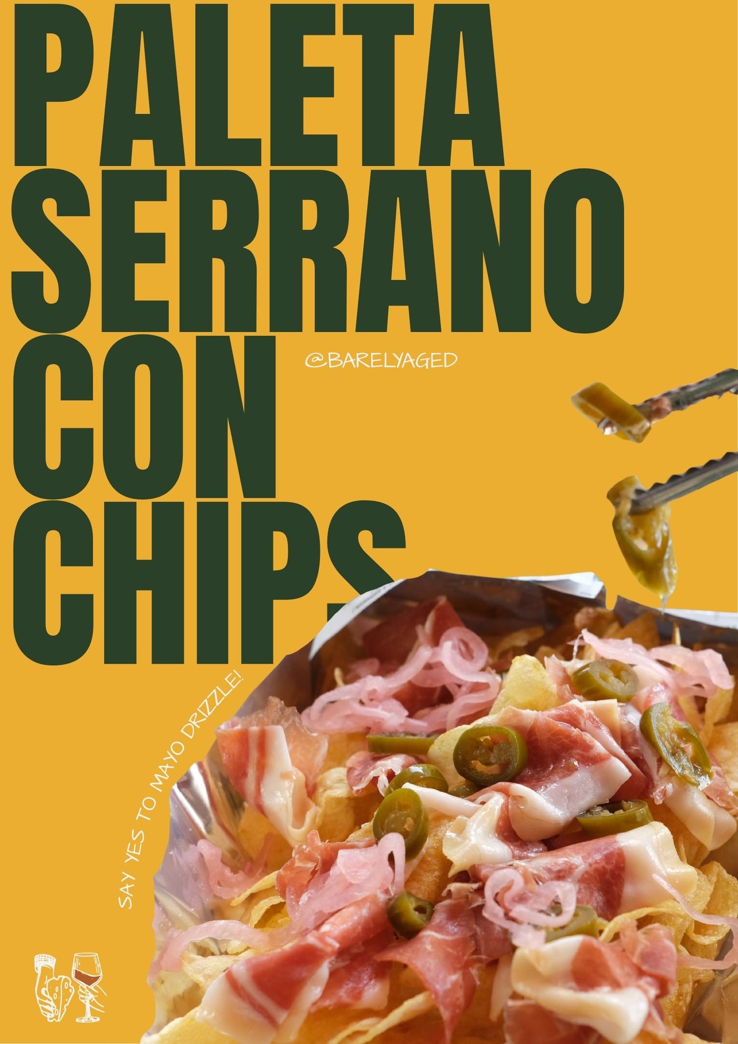 Paleta serrano Con Chips