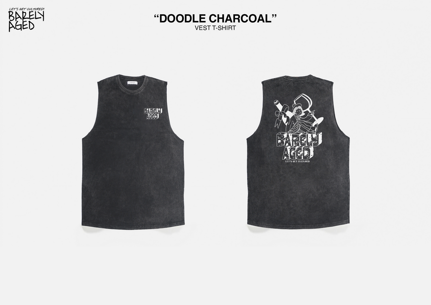 Men's Tank - Doodle Charcoal