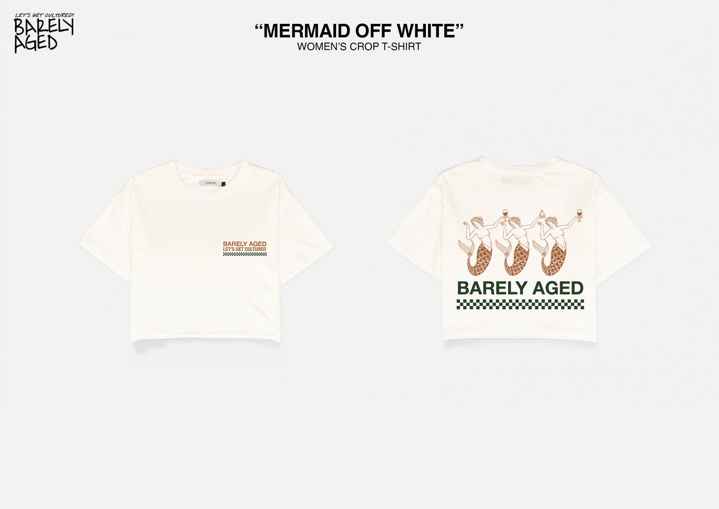 Women's Crop - Mermaid White