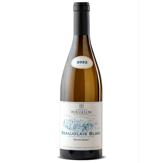 Famille Descombe Chateau de Pougelon Beaujolais Blanc Pierres Dorees 2022
