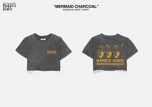Women's Crop - Mermaid Charcoal